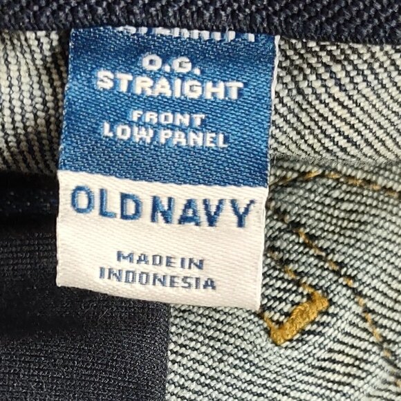 Old Navy Maternity Low Front Panel O.G. Straight Blue Jean Shorts Size 16 - Picture 4 of 5